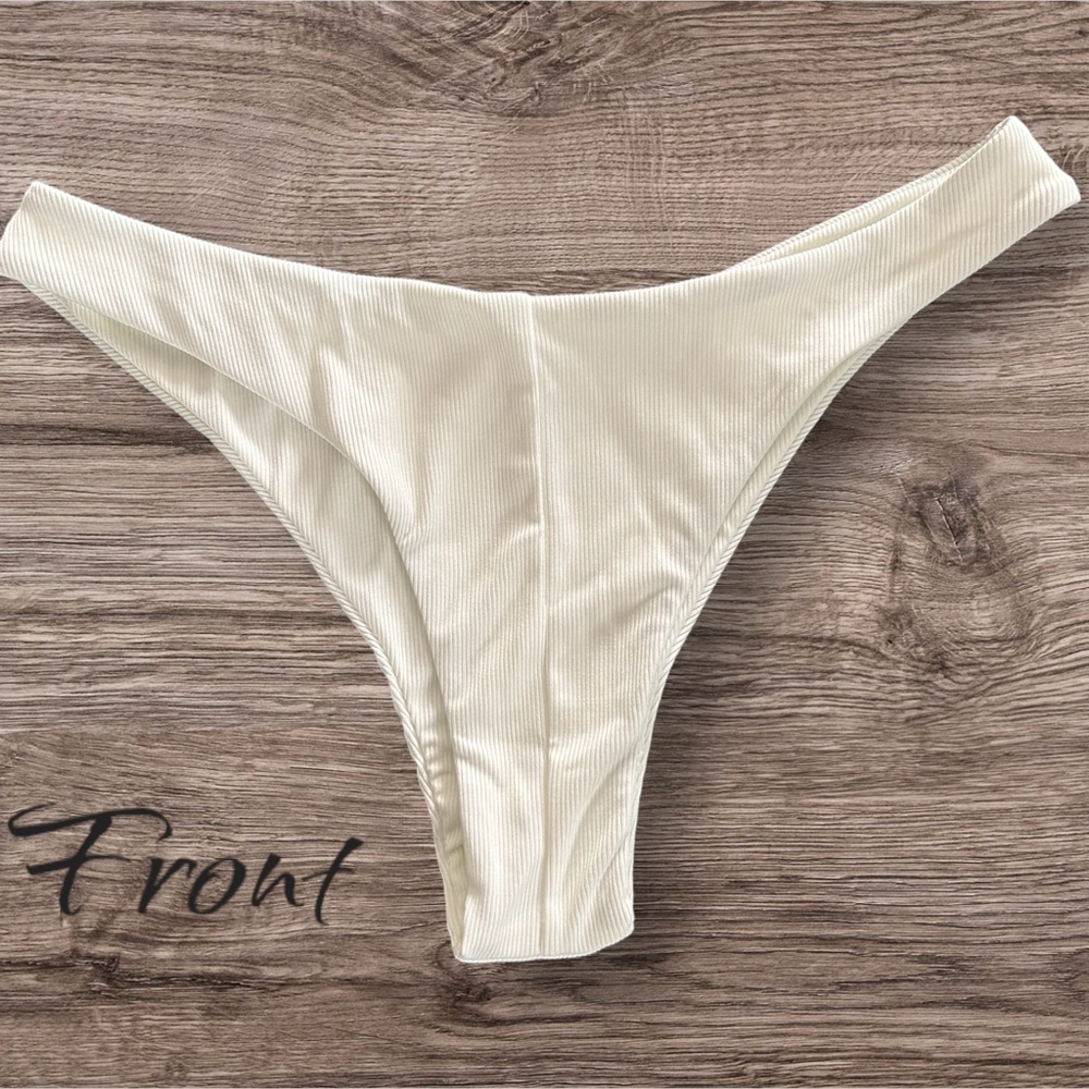 White bikini bottom